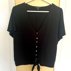 DYNAMITE chic black top Size L